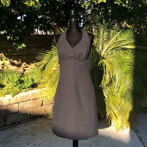 Amanda Smith black halter dress